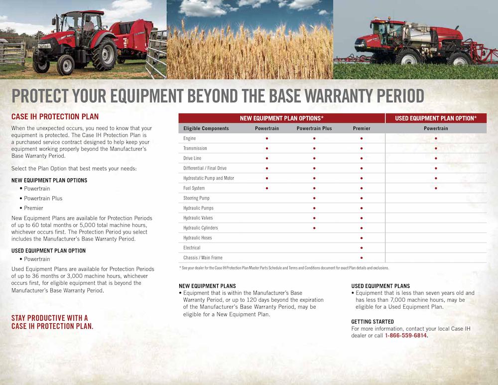 agriculture extended warranty